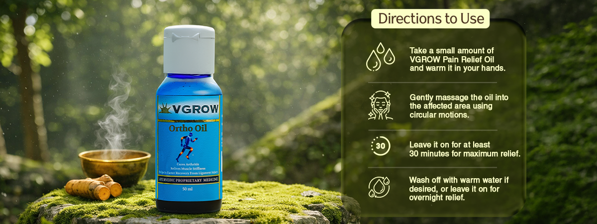 Ayurvedic Ortho Pain Relief Oil how to use