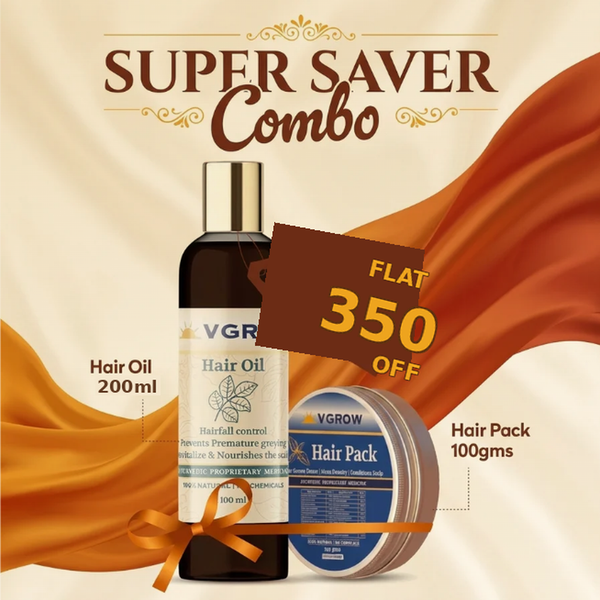 Hair Oil 200ml & Hair Pack 100gms Combo - Flat 350 off