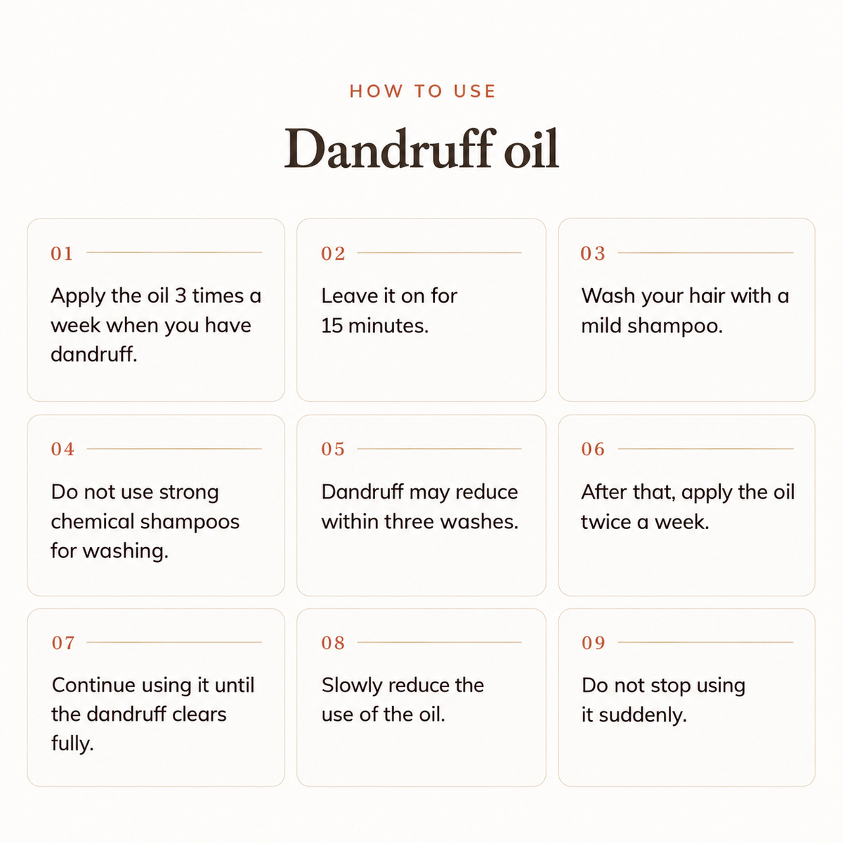 100% Ayurvedic Anti dandruff Hair Oil