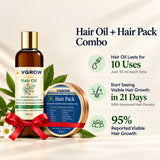 100 ml of Hair Oil + 50gms of Hair Pack