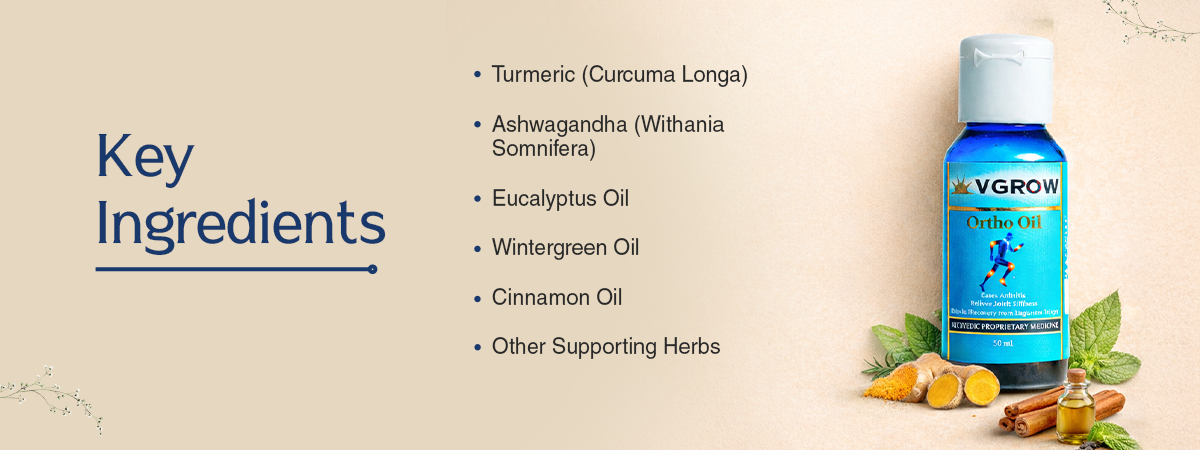 Ayurvedic Ortho Pain Relief Oil key ingredients
