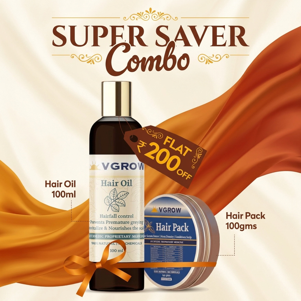 Hair Oil & Hair Pack Combo