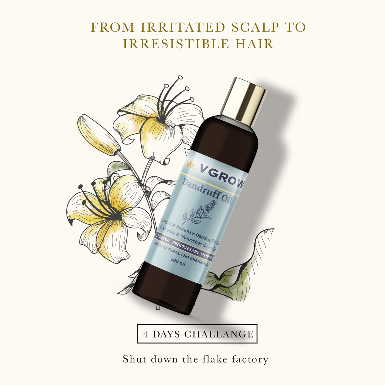 anti-dandruff-1 Experience relief with our Anti Dandruff Hair Oil, expertly formulated to combat flakes and soothe your itchy, irritated scalp effectively.