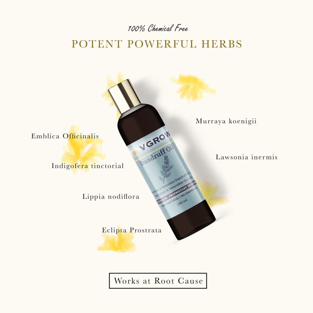 Embrace the power of nature with our Anti Dandruff Hair Oil, a blend of herbal ingredients for healthy, flake-free hair.